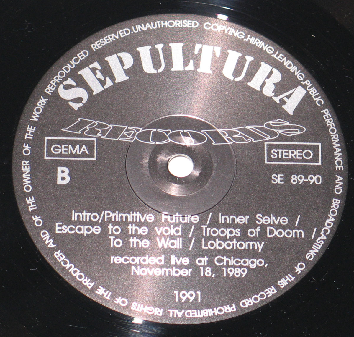 High Resolution Photos of sepultura mass hypnosis promo karregat 